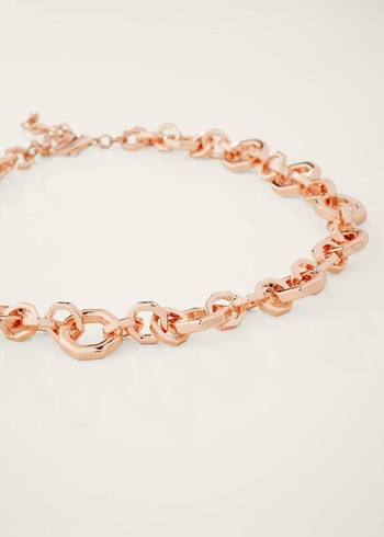 Phase Eight Chunky Chain Jewellery Rose/Gold Australia | ET8524961